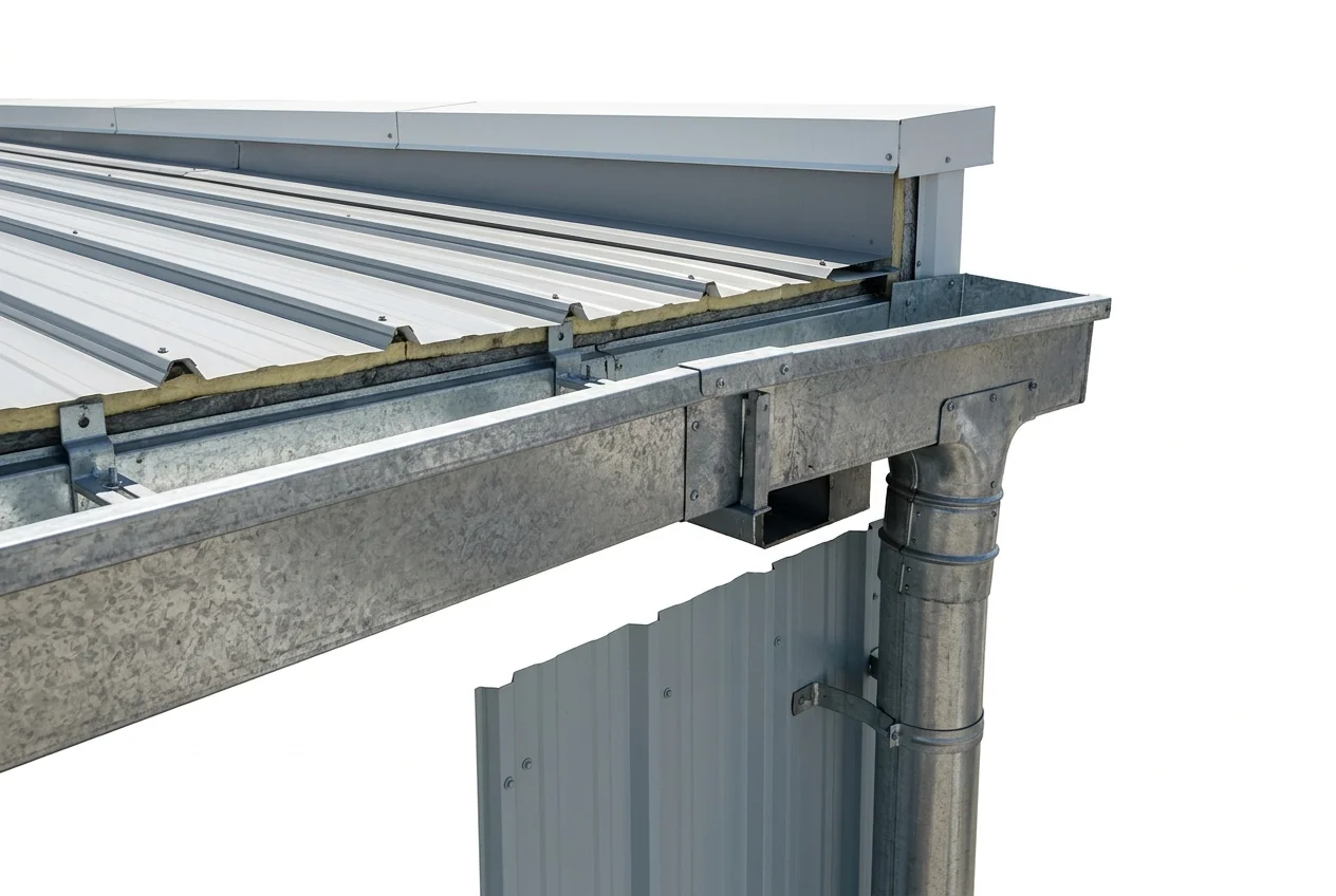 Heavy gauge steel gutter system