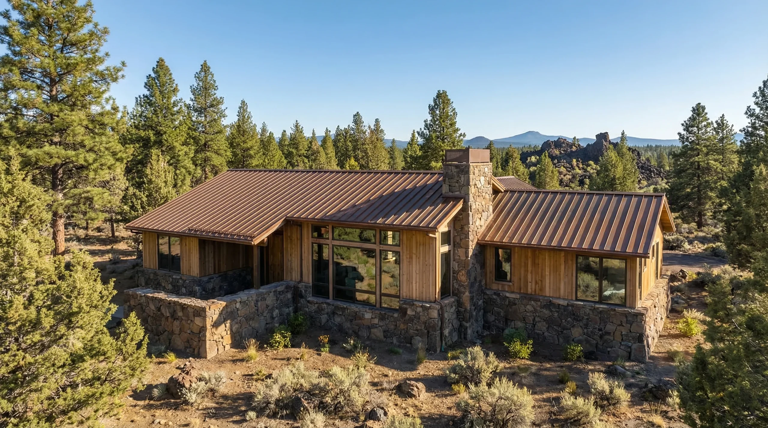 Mountain contemporary home in Central Oregon