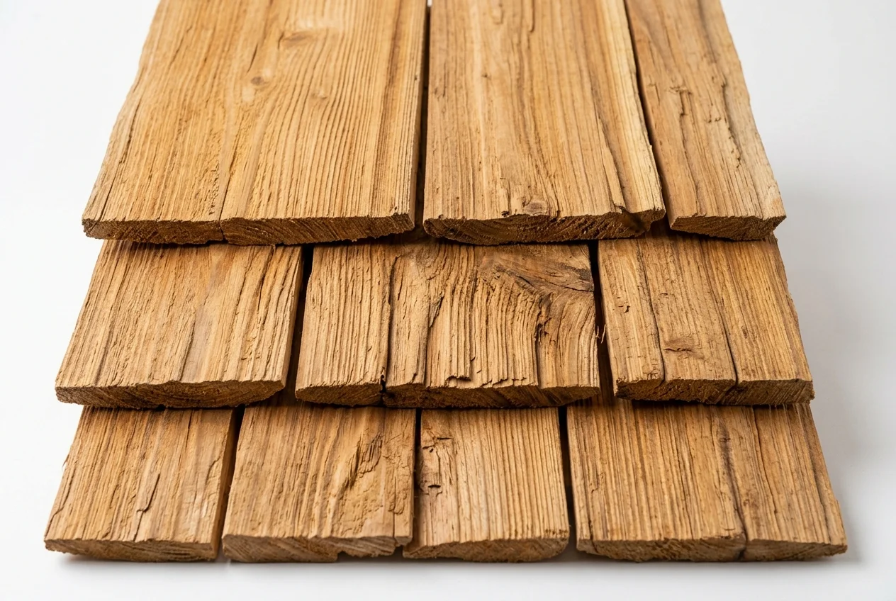 Natural cedar shake roofing